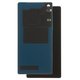 Panel trasero de carcasa puede usarse con Sony D6603 Xperia Z3, D6633 Xperia Z3 DS, D6643 Xperia Z3, D6653 Xperia Z3, negra, con antena NFC