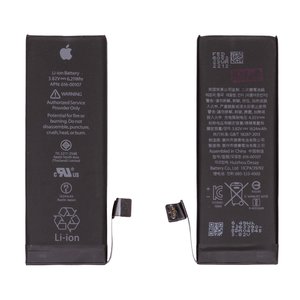 Batería puede usarse con iPhone SE, Li ion, 3.82 V, 1624 mAh, Original PRC , original IC, #616 00107