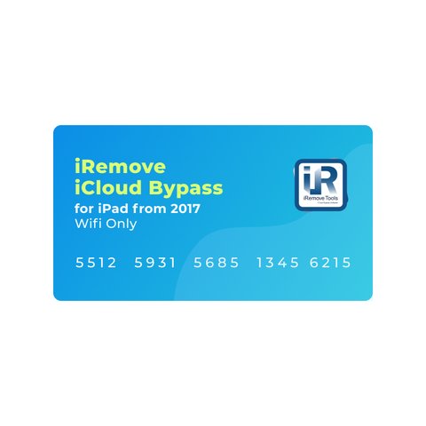 iRemove iCloud Bypass para modelos de iPad fabricados a partir de 2017 solamente Wi Fi