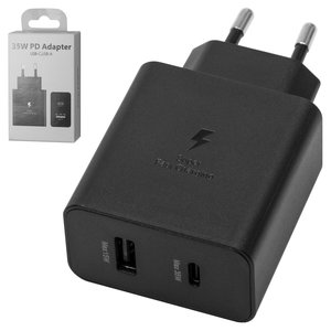 Adaptador de red EP TA220, 35 W, Power Delivery PD , negro, 2 puertos, service pack box