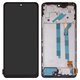 Pantalla LCD puede usarse con Xiaomi Redmi Note 11 Pro, Redmi Note 11 Pro 5G, negro, con marco, High Copy, (OLED)