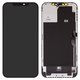 Pantalla LCD puede usarse con iPhone 12 Pro Max, negro, con marco, HC, (AMOLED), GX OEM soft