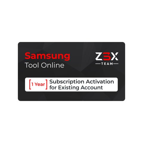 Activación Z3X SamsTool Online por 1 año para cuentas vigentes