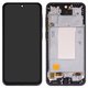 Pantalla LCD puede usarse con Samsung A366 Galaxy A36, negro, con marco, Copy, (TFT)