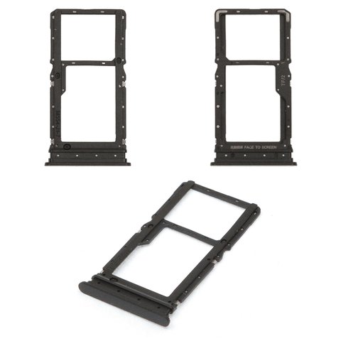 Sujetador de tarjeta SIM puede usarse con Xiaomi Redmi 15 4G, Redmi 15 5G, negro, midnight black