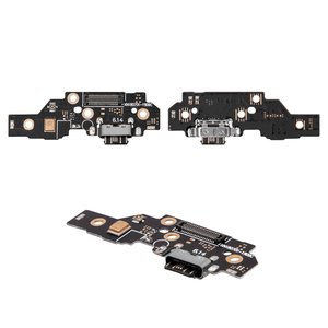 Шлейф для Nokia 5.1 Plus, конектора зарядки, з мікрофоном, High Copy, плата зарядки