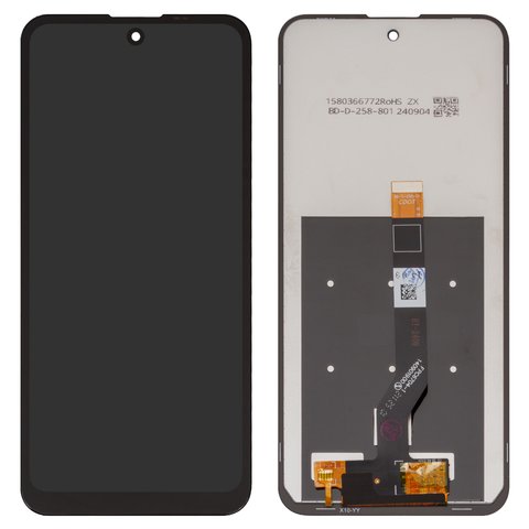 Дисплей для Nokia X10, X20, чорний, без логотипа, без рамки, High Copy