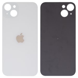 Задняя панель корпуса для iPhone 14 Plus, белая, не нужно снимать стекло камеры, Starlight, big hole