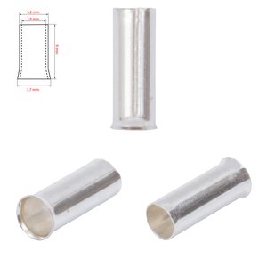 Наконечник EN4009, трубчастий, без ізоляції, 10 шт., 4 мм², 9 мм