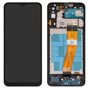 Дисплей для Samsung A042 Galaxy A04e, черный, с рамкой, Box 