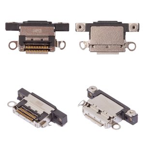 Конектор зарядки для iPhone 16, iPhone 16 Plus, чорний, USB тип C