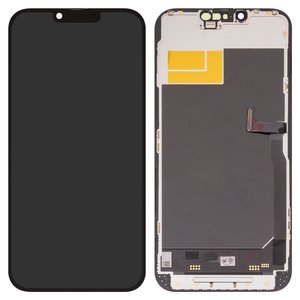 Дисплей для iPhone 13 Pro Max, черный, с рамкой, HC, без ошибки, OLED , DD OLED OEM soft, 120Hz, diagnosable