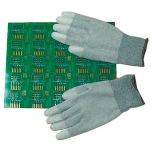 Антистатические перчатки Maxsharer Technology C0504-M с полиуретановым покрытием пальцев Антистатические перчатки Maxsharer Technology C0504-M с полиуретановым покрытием пальцев