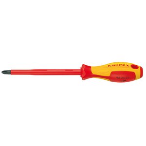 Отвертка крестообразная диэлектрическая Knipex 98 24 04 Отвертка крестообразная диэлектрическая Knipex 98 24 04