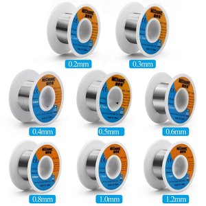 Припой Mechanic HX-T100, Sn 63% , Pb 37%, флюс 1-3%, 0,6 мм, 50 г Припой Mechanic HX-T100, Sn 63% , Pb 37%, флюс 1-3%, 0,6 мм, 50 г