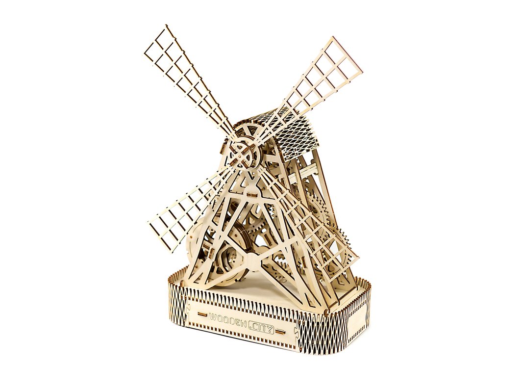 3本の鉄筋を組んだオブジェ wooden-mechanical-3d-puzzle-