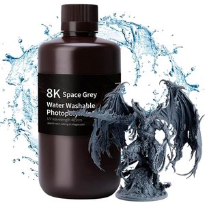 Фотополімерна смола для 3D принтера ELEGOO 8K Space Grey водозмивна , 1 кг
